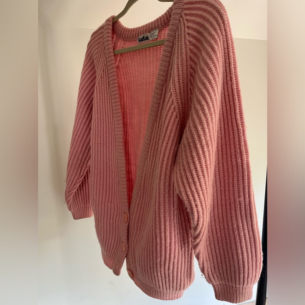 vintage knit pink sweater